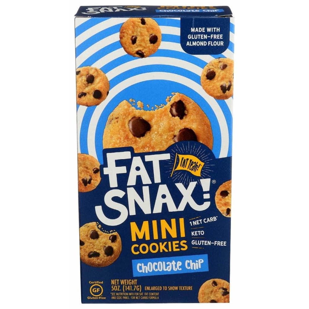 FAT SNAX Fat Snax Cookies Mini Chocolate Chip, 5 Oz