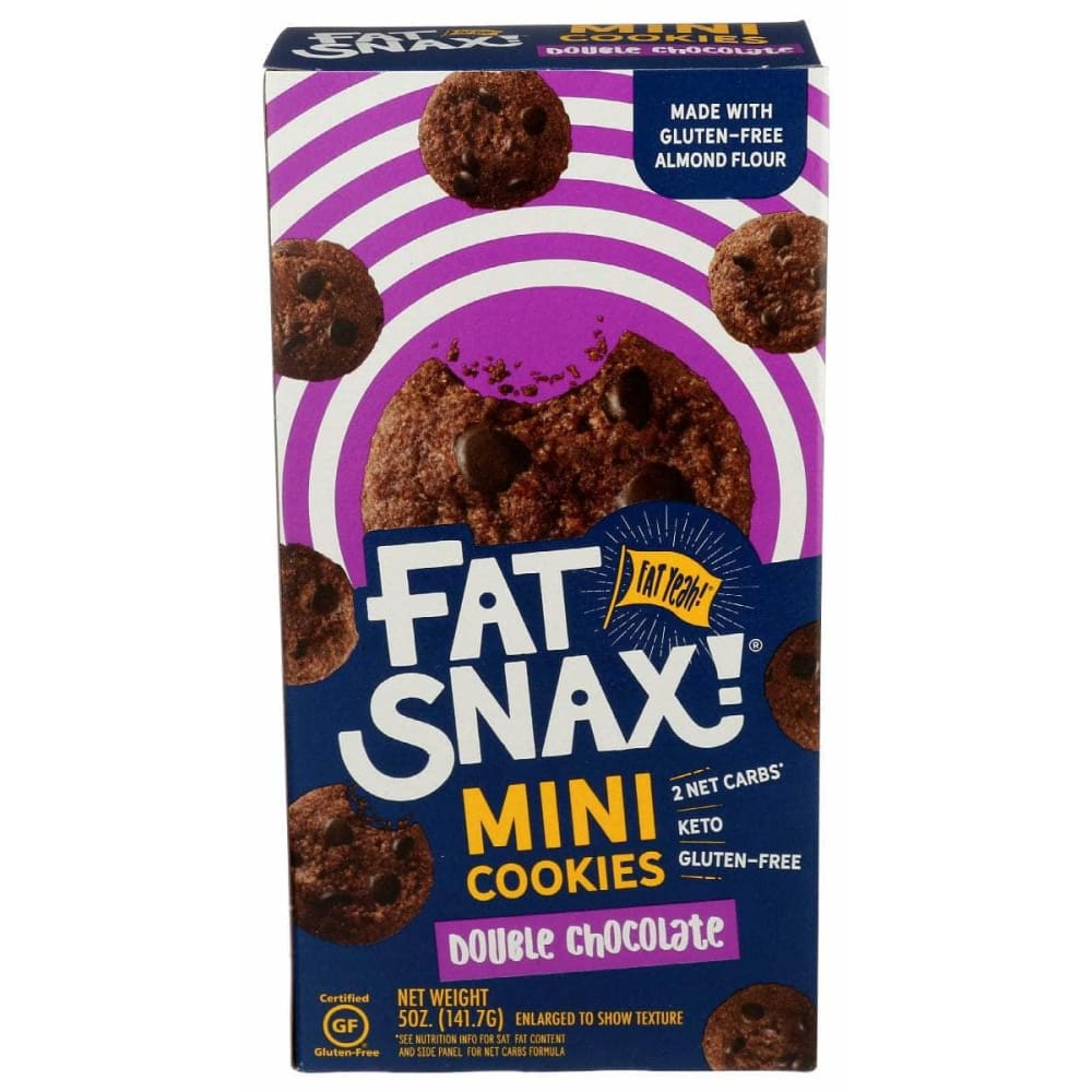 FAT SNAX Fat Snax Cookies Mini Double Chocolate, 5 Oz