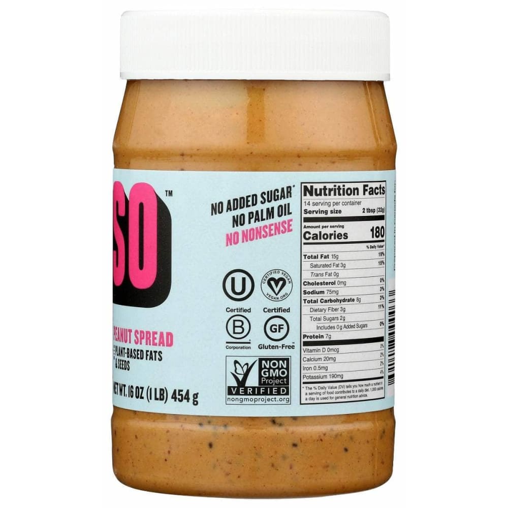 Fatso Grocery > Pantry FATSO: Crunchy Salted Caramel Peanut Butter Spread, 16 oz