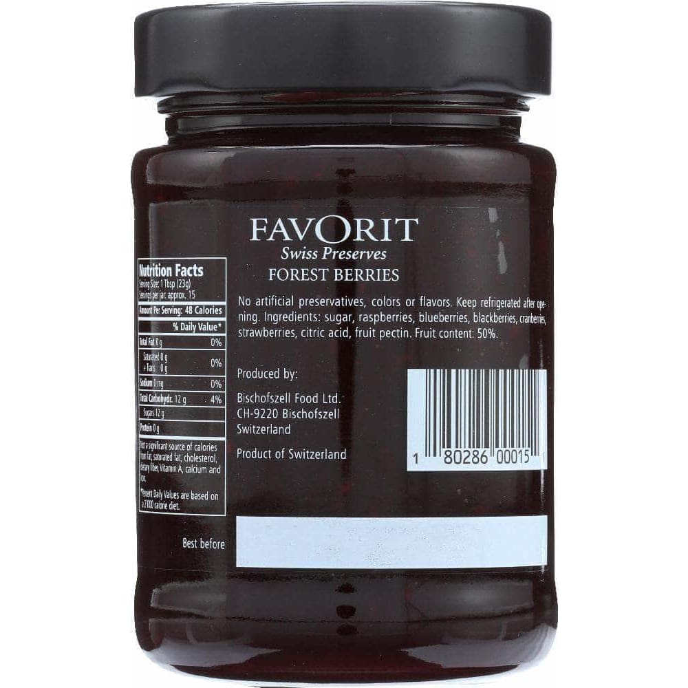Favorit Favorit Preserve Forest Berry, 12.3 oz