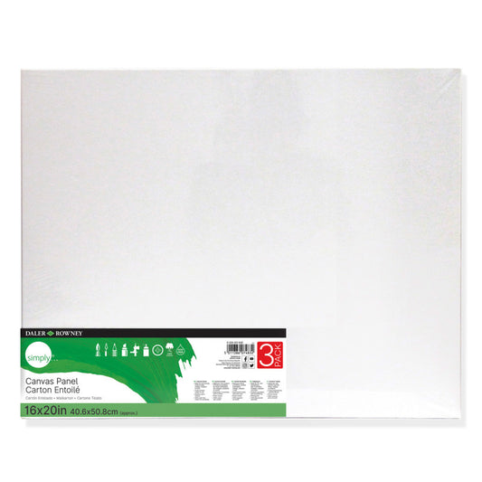 Canvas Panels Set 16X20In 3/Pk Wht (Pack of 6)