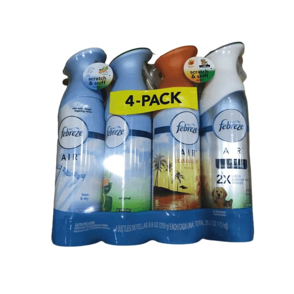 Febreze Air Freshener Variety Pack (4 Count, 8.8 fl oz) - ShelHealth.Com