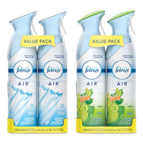 Febreze Air Gain Original 8.8 Oz Aerosol Spray 2/pack 6 Pack/carton - Janitorial & Sanitation - Febreze®