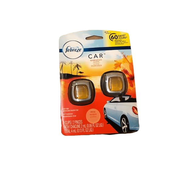 Febreze Car Vent Clip Air Freshener, Various Scent Choice, 2 Clips - ShelHealth.Com