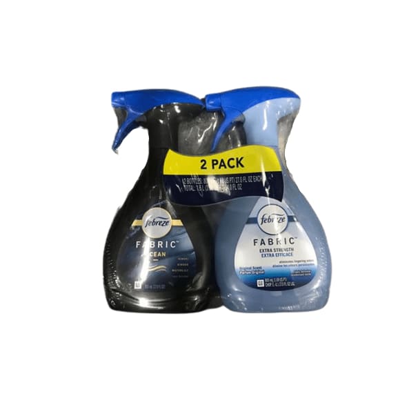 Febreze Fabric Refreshener (Ocean & Extra Stength), 2 x 27 oz. - ShelHealth.Com