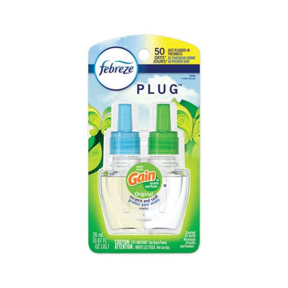Febreze Plug Air Freshener Refills Gain Original 0.87 Oz 6/carton - Janitorial & Sanitation - Febreze®