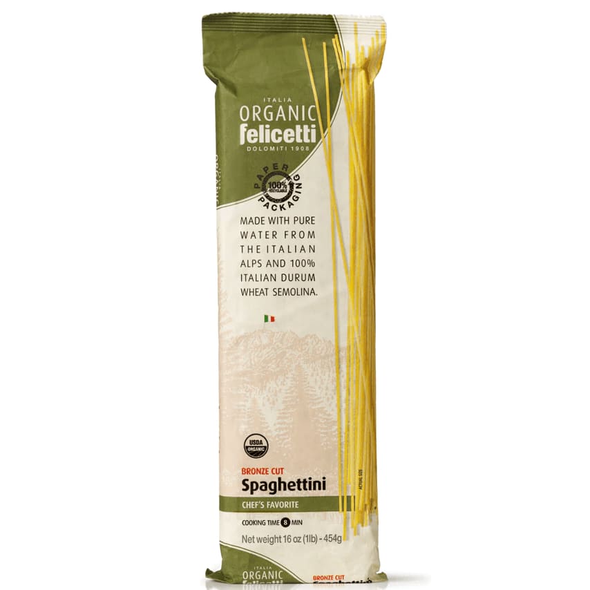 FELICETTI ORGANIC Grocery > Meal Ingredients > Noodles & Pasta FELICETTI: Organic Spaghettini Pasta, 16.01 oz