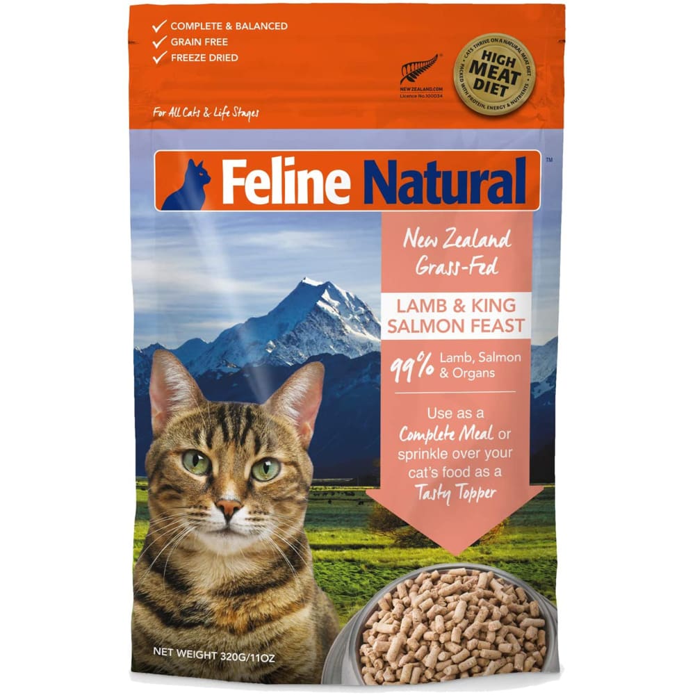 Feline Natural Cat Grain Free Lamb Salmon 3 Oz Pouch 12 Pieces - Pet Supplies - Feline Pine