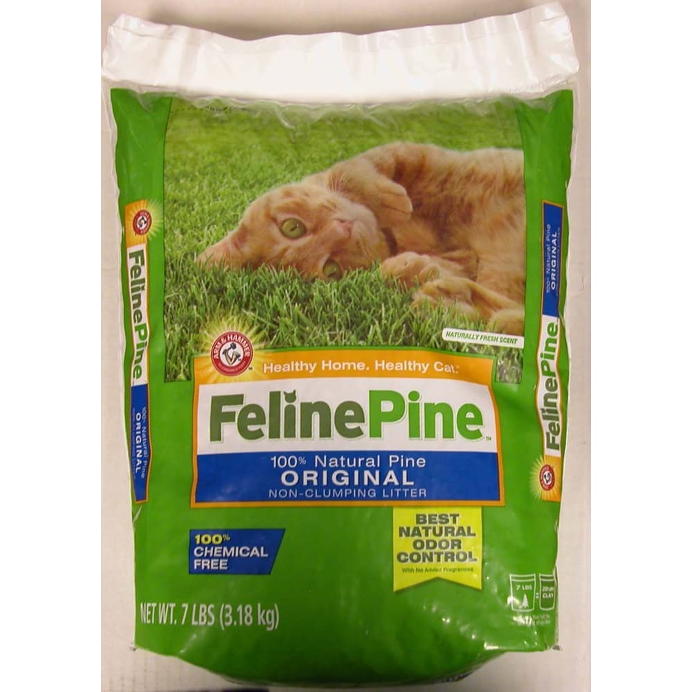 Feline Pine Original Non-Clumping Cat Litter 7 lb - Pet Supplies - Feline Pine