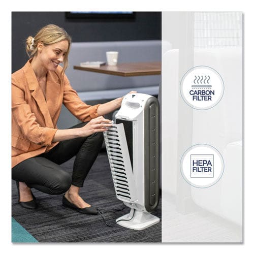Fellowes Aeramax Dx5 Small Room Air Purifier 200 Sq Ft Room Capacity White - Janitorial & Sanitation - Fellowes®