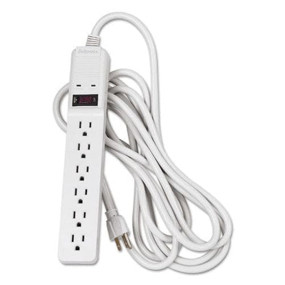 Fellowes Basic Home/office Surge Protector 6 Ac Outlets 15 Ft Cord 450 J Platinum - Technology - Fellowes®