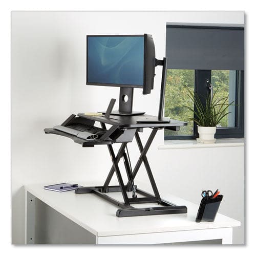 Fellowes Corsivo Sit-stand Workstation 31.5 X 24.25 X 16 Black - Furniture - Fellowes®