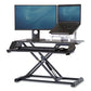 Fellowes Corsivo Sit-stand Workstation 31.5 X 24.25 X 16 Black - Furniture - Fellowes®