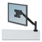 Fellowes Designer Suites Flat Panel Monitor Arm 180 Degree Rotation 45 Degree Tilt 360 Degree Pan Black Supports 20 Lb - Furniture -