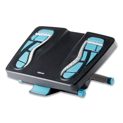 Fellowes Energizer Foot Support 17.88w X 13.25d X 4 To 6.5h Charcoal/blue/gray - Furniture - Fellowes®