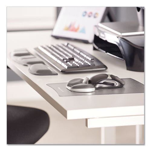 Fellowes Ergonomic Memory Foam Wrist Support With Attached Mouse Pad 8.25 X 9.87 Black - Technology - Fellowes®