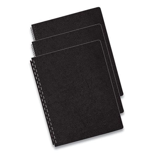 Fellowes Executive Leather-like Presentation Cover Black 11.25 X 8.75 Unpunched 50/pack - Office - Fellowes®