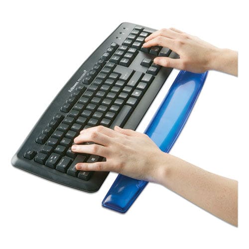 Fellowes Gel Crystals Keyboard Wrist Rest 18.5 X 2.25 Blue - Technology - Fellowes®