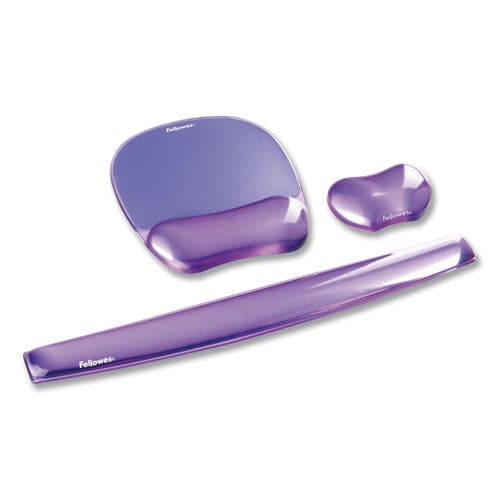 Fellowes Gel Crystals Mouse Pad With Wrist Rest 7.87 X 9.18 Purple - Technology - Fellowes®