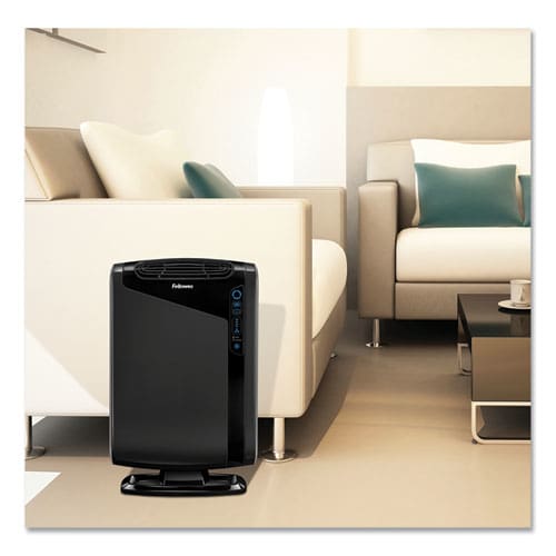 Fellowes Hepa And Carbon Filtration Air Purifiers 300 To 600 Sq Ft Room Capacity Black - Janitorial & Sanitation - Fellowes®