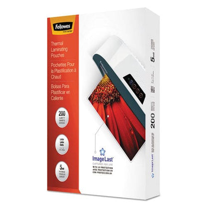 Fellowes Imagelast Laminating Pouches With Uv Protection 5 Mil 9 X 11.5 Clear 200/pack - Technology - Fellowes®