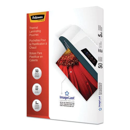 Fellowes Imagelast Laminating Pouches With Uv Protection 5 Mil 9 X 11.5 Clear 50/pack - Technology - Fellowes®