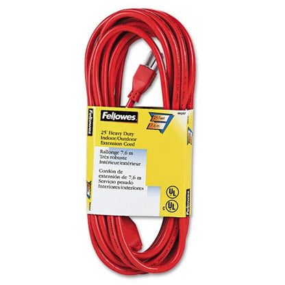 Fellowes Indoor/outdoor Heavy-duty 3-prong Plug Extension Cord 25 Ft 13 A Orange - Technology - Fellowes®