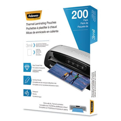 Fellowes Laminating Pouches 3 Mil 9 X 11.5 Gloss Clear 200/pack - Technology - Fellowes®