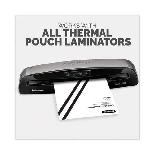 Fellowes Laminator Cleaning Sheets 3 To 10 Mil 8.5 X 11 White 10/pack - Technology - Fellowes®