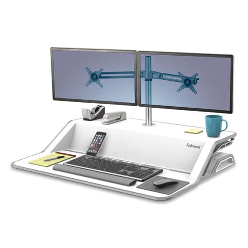 Fellowes Lotus Dual Monitor Arm Kit For 26 Monitors Silver Supports 13 Lb - Furniture - Fellowes®