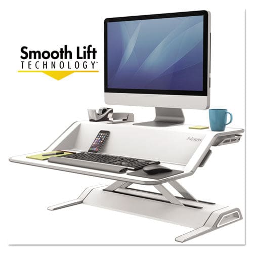 Fellowes Lotus Sit-stands Workstation 32.75 X 24.25 X 5.5 To 22.5 Black - Furniture - Fellowes®