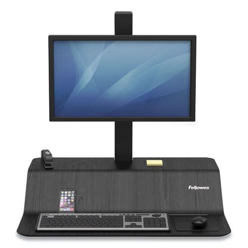 Fellowes Lotus Ve Sit-stand Workstation 29 X 28.5 X 27.5 To 42.5 Black - Furniture - Fellowes®