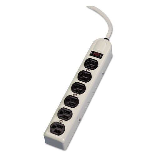 Fellowes Metal Power Strip 6 Outlets 6 Ft Cord Platinum - Technology - Fellowes®