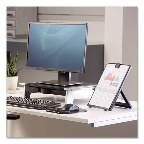 Fellowes Non-magnetic Letter-size Desktop Copyholder 125 Sheet Capacity Plastic Black - Office - Fellowes®