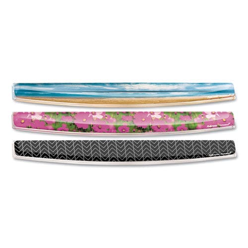 Fellowes Photo Gel Keyboard Wrist Rest With Microban Protection 18.56 X 2.31 Pink Flowers Design - Technology - Fellowes®