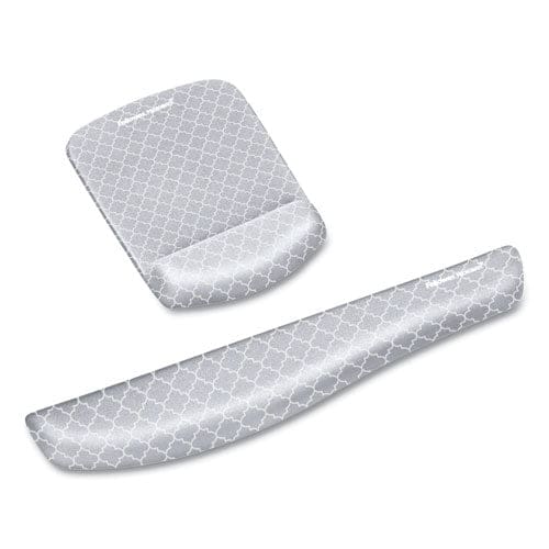 Fellowes Plushtouch Mouse Pad With Wrist Rest 7.25 X 9.37 Lattice Design - Technology - Fellowes®