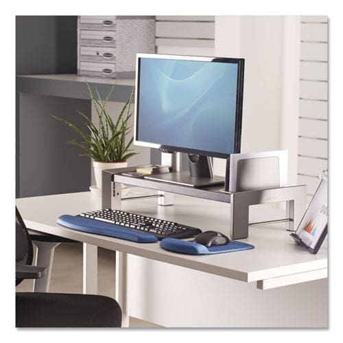 Fellowes Professional Series Flat Panel Workstation 25.88 X 11.5 X 2.5 To 4.5 Black/silver Supports 40 Lbs - School Supplies - Fellowes®