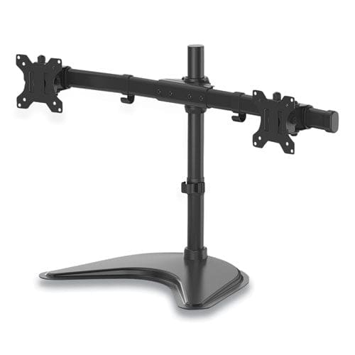 Fellowes Professional Series Freestanding Dual Horizontal Monitor Arm For 30 Monitors 35.75 X 11 X 18.25 Black Supports 17 Lb - School