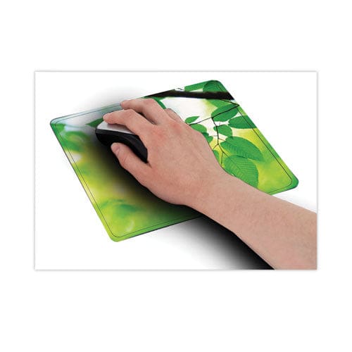Fellowes Recycled Mouse Pad 9 X 8 Leaves Design - Technology - Fellowes®