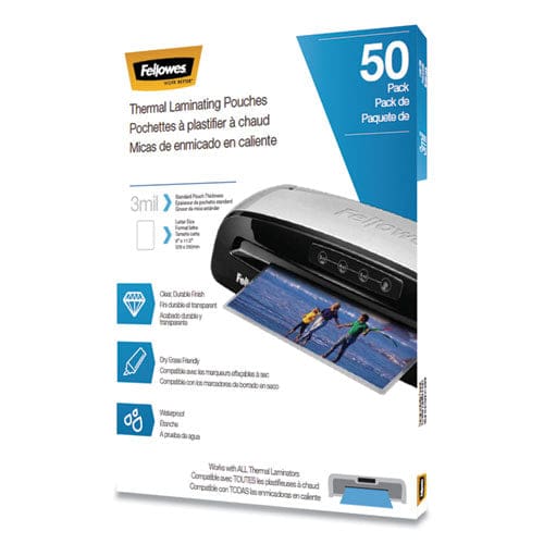 Fellowes Thermal Laminating Pouches 5 Mil 9 X 11.5 Matte Clear 50/pack - Technology - Fellowes®