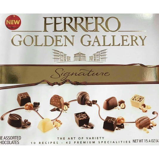 Ferrero Golden Gallery Signature 42 Piece Fine Assorted Confections, 15.4 oz. Box - ShelHealth.Com