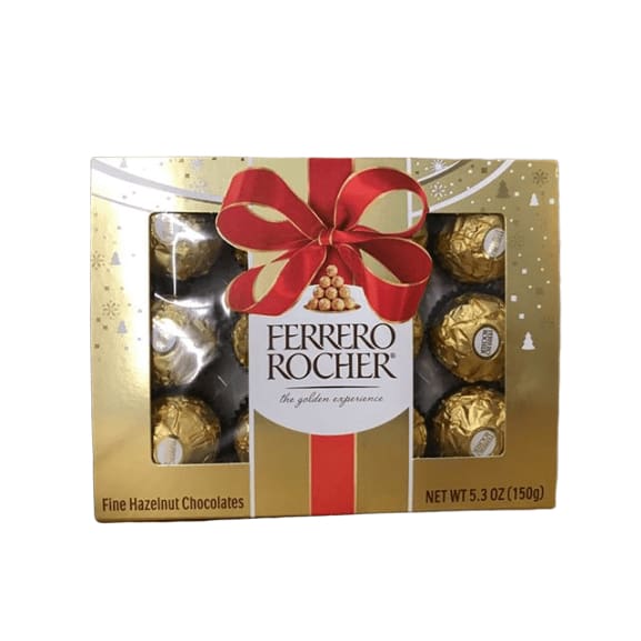Ferrero Rocher Fine Hazelnut Chocolates, 5.3 oz - ShelHealth.Com