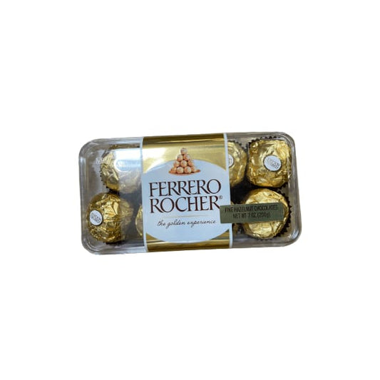 Ferrero Rocher Ferrero Rocher Fine Hazelnut Milk Chocolate, 16 Count, Chocolate Candy Gift Box, 7 oz