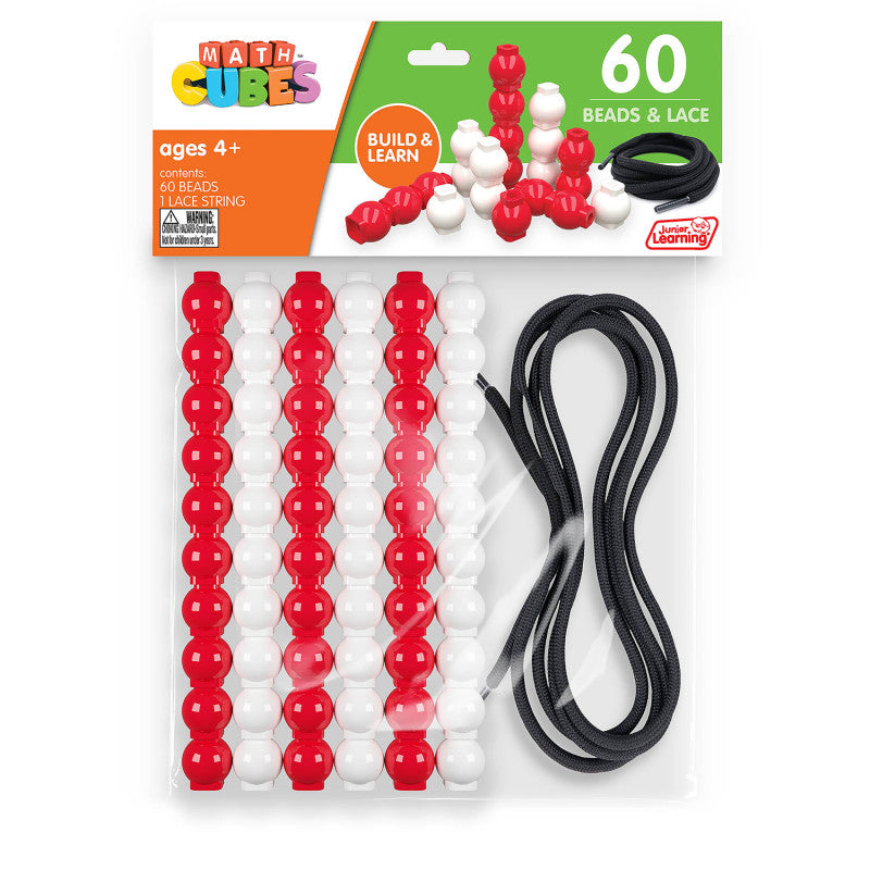 60 Bead Cubes And Laces (Pack of 3)