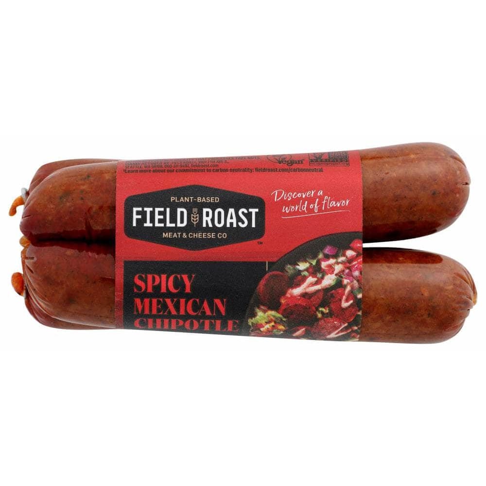 FIELD ROAST Field Roast Spicy Mexican Chipotle Plant-Based Sausages, 12.95 Oz