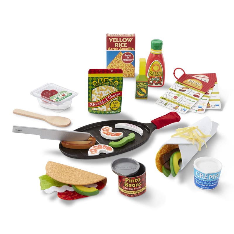 Fill & Fold Taco & Tortilla Set - Play Food - Melissa & Doug