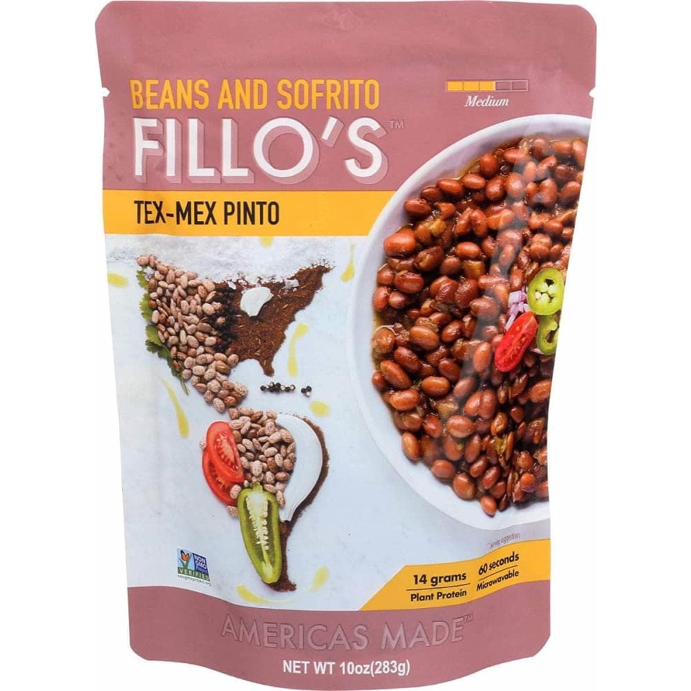 FILLO'S FILLOS Beans Pinto Tex Mex, 10 oz