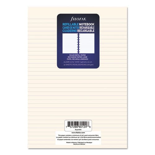 Filofax Notebook Refills 8-hole 8.25 X 5.81 Narrow Rule 32/pack - School Supplies - Filofax®
