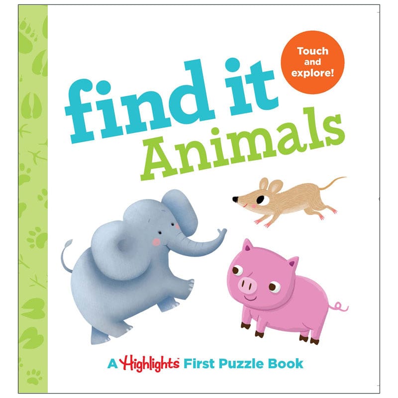 Find It Animals Board Book Highlights (Pack of 8) - Skill Builders - Highlights For Children