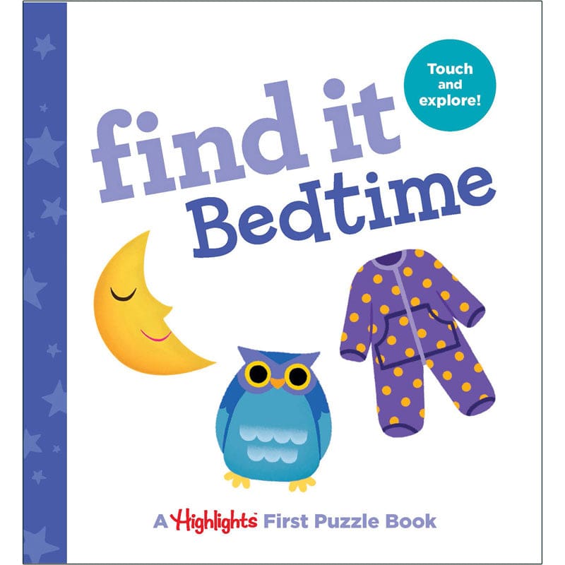 Find It Bedtime Board Book Highlights (Pack of 8) - Skill Builders - Highlights For Children